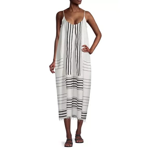 LEMLEM NIA Midi Slip Dress in Eshe Black - size Medium NWT - Picture 2 of 11